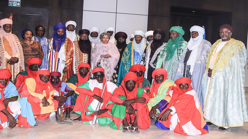 Photo DSG de l'ONU avec les chefs traditionnels du Niger