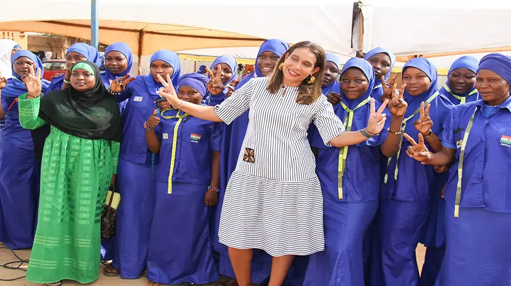 la Fondation Brands visite l'Espace Sûr de Talladjé