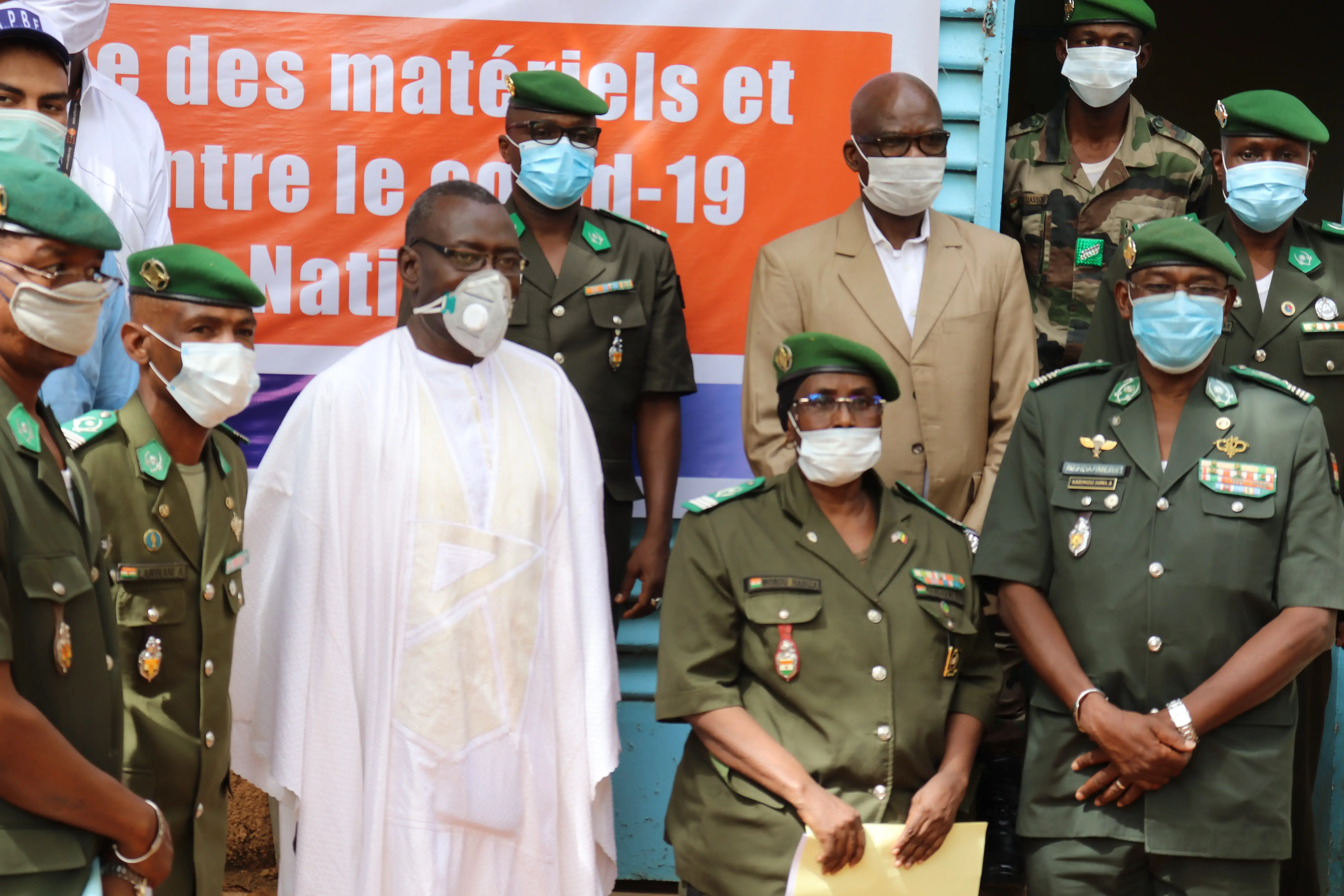 UNFPA dote la Gendarmerie Nationale en matériel de prévention de COVID 19