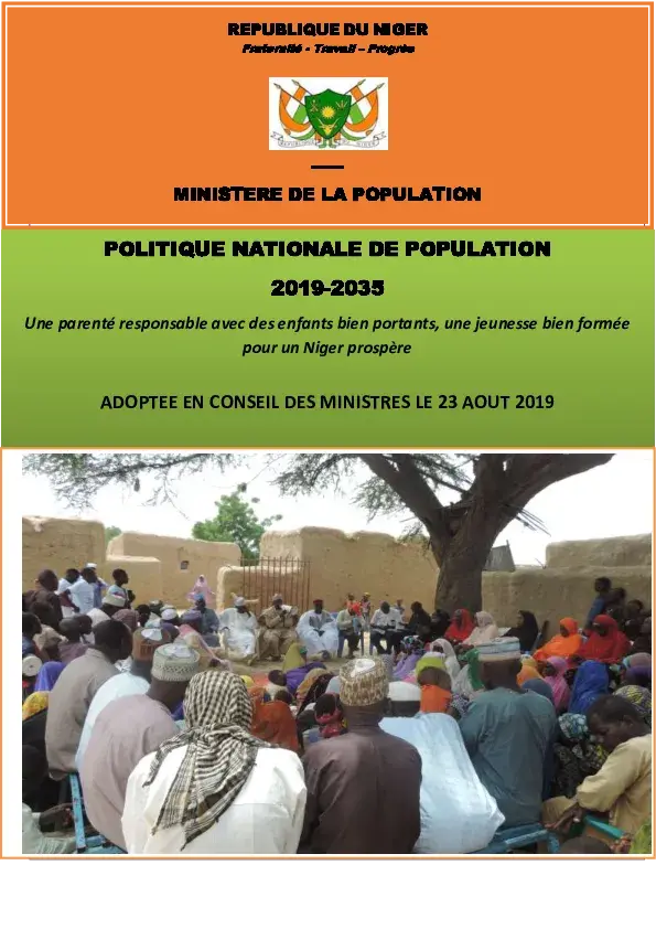 Politique Nation de Population 2019-2035