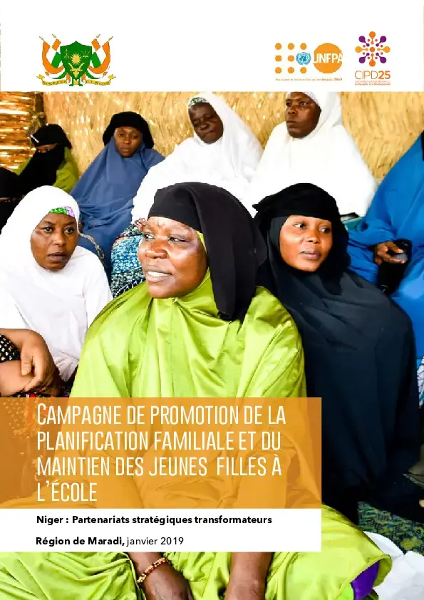  Rapport de la campagne de promotion de la planification familiale et du maintien des jeunes filles à l’école.(Maradi)